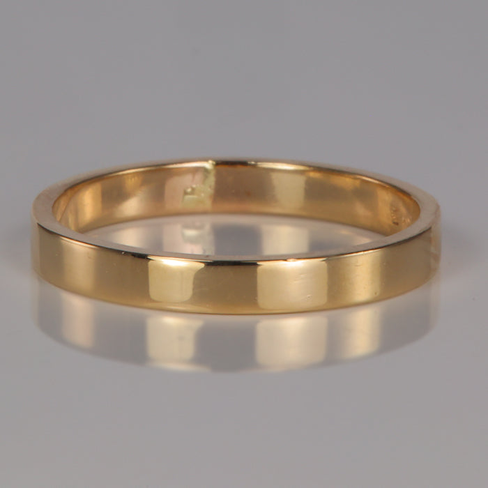 yellow gold estate ring band 