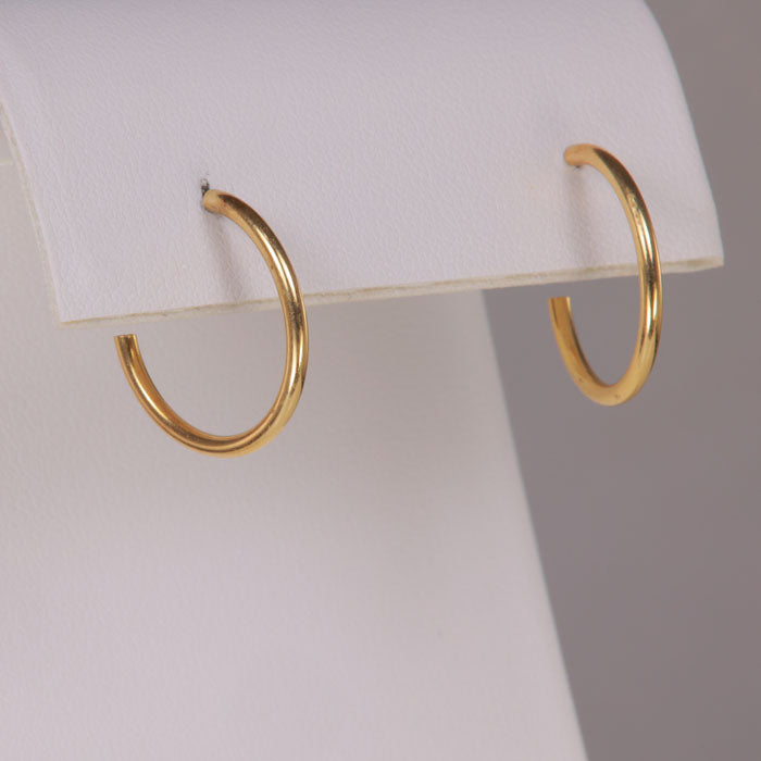 hoop earrings yellow gold 14k