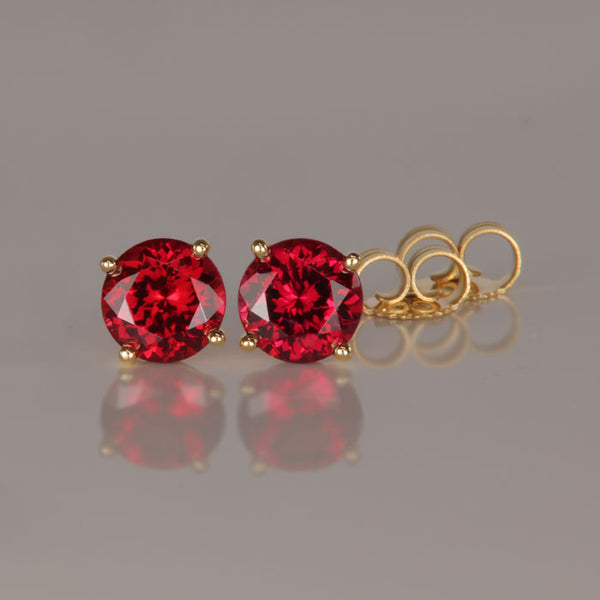 14K Gold Genuine Garnet, Rhodolite newest Garnet, Burgundy Earrings, Maroon Earrings