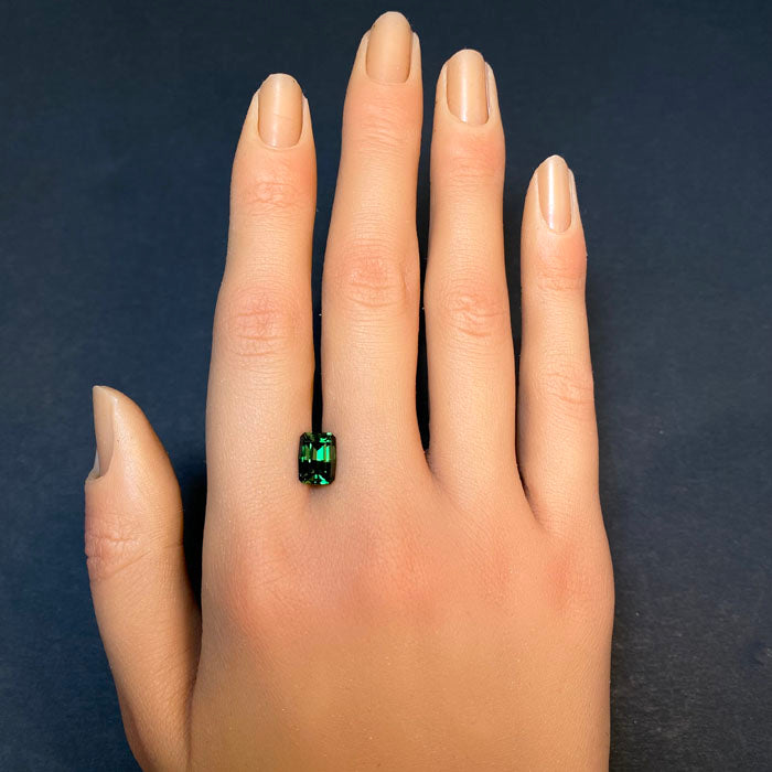 green color chrome tourmaline gem