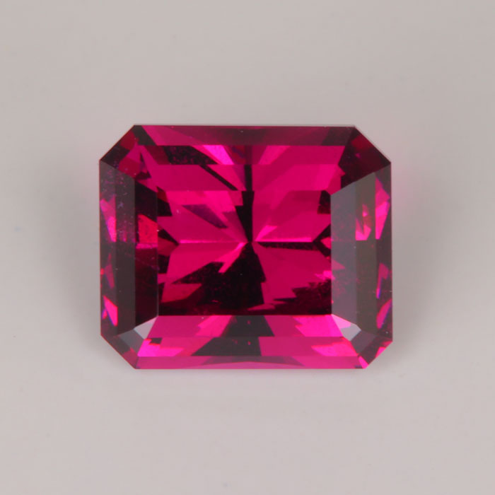 2.40ct Emerald Cut Rhodolite Garnet Gemstone