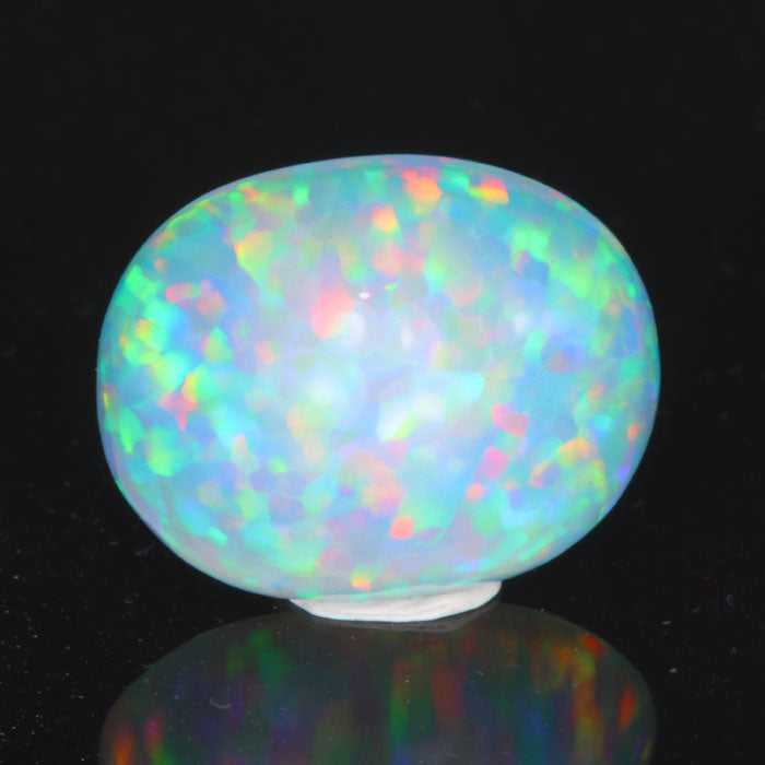 oval cut opal from ethiopia rare gemstones colorful