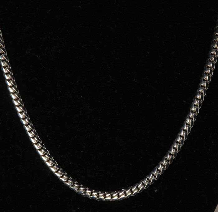 white gold cuban link chain