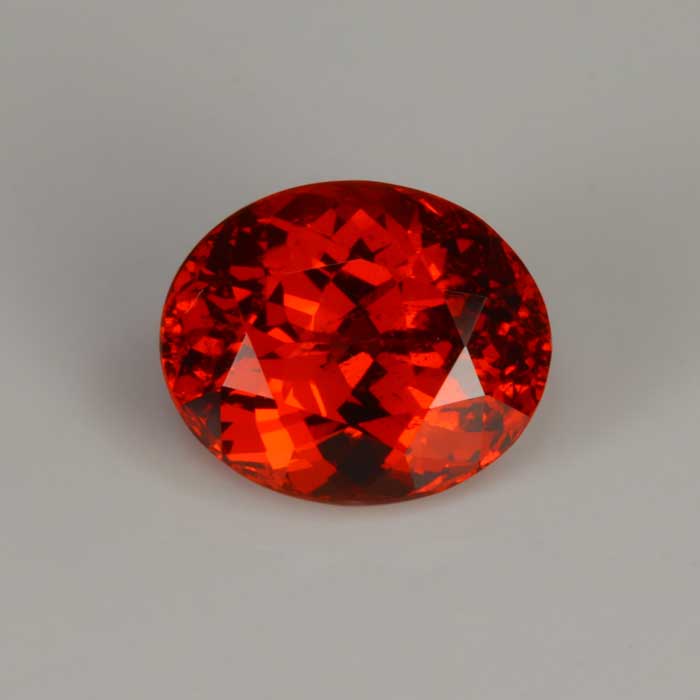 reddish orange garnet gemstone spessartite 