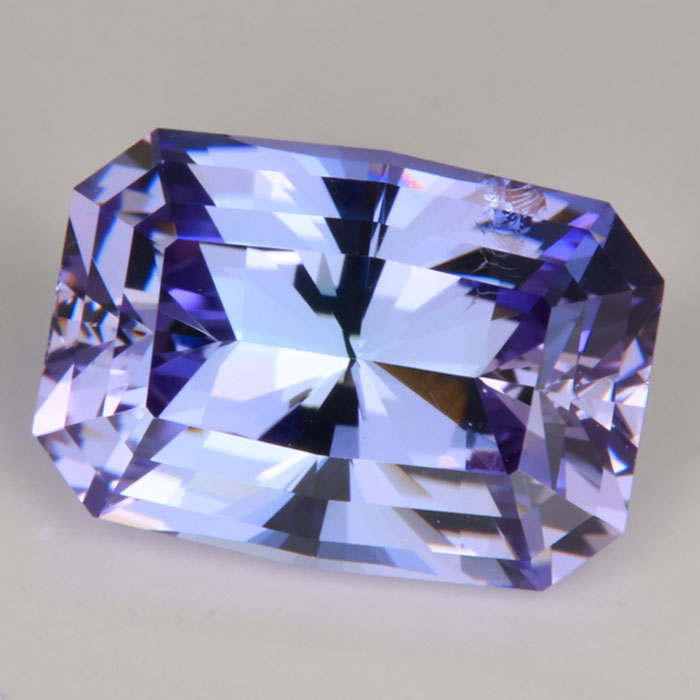 Fancy Light Blue-Violet Tanzanite 3.92 Carats