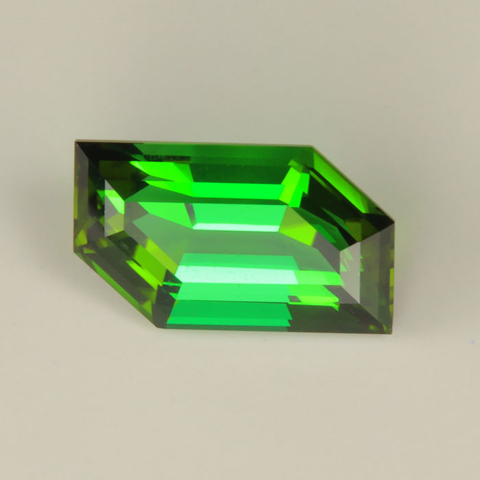 Green tourmaline gemstone 