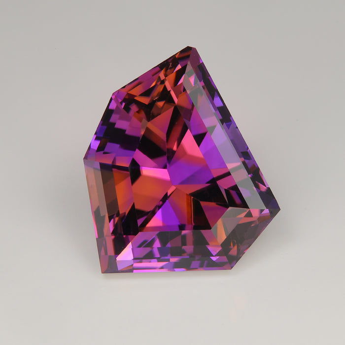 freeform step cut ametrine gemstone