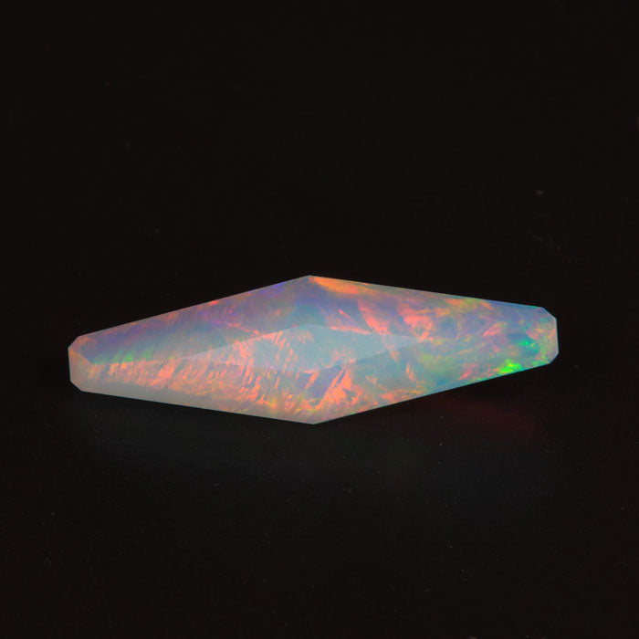 angular marquise faceted opal gemstone