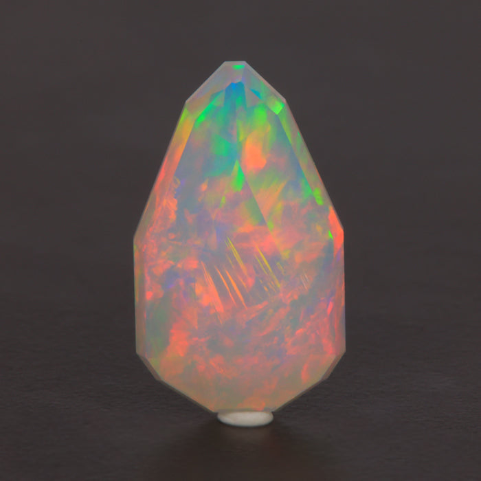 opal gemstone ethiopian faceted pear shape