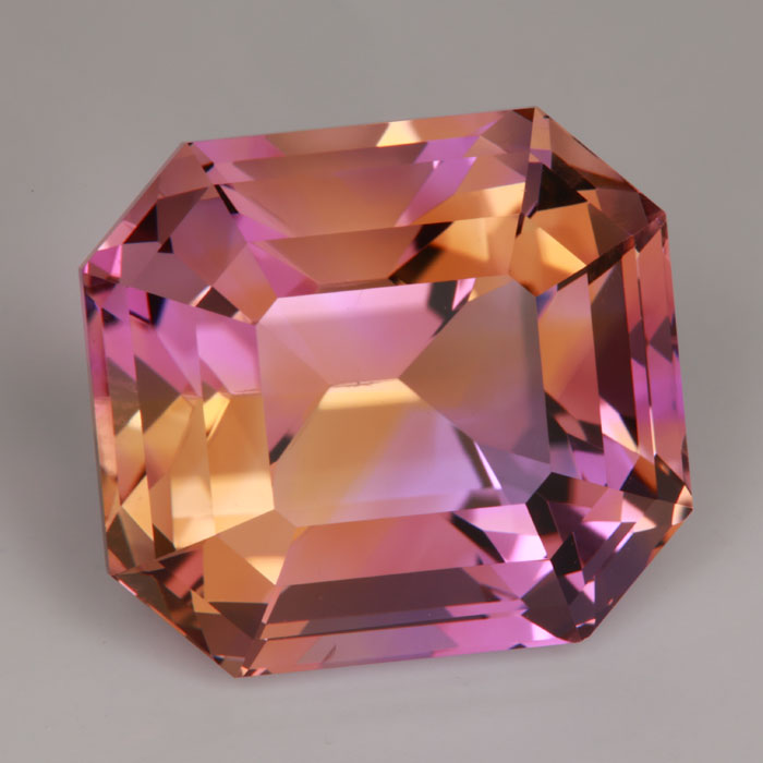 Ametrine from Bolivia Emerald Cut Mixed