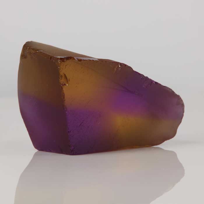 ametrine purple orange yellow color rough