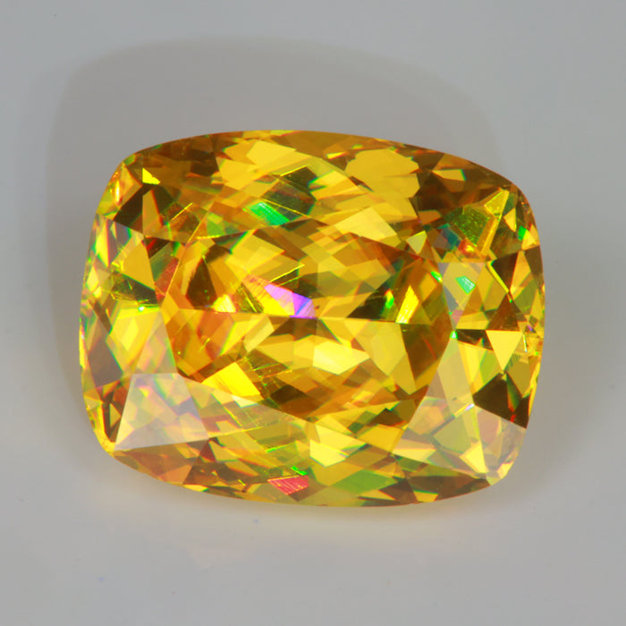 greenish yellow sphene gemstone antique cushion cut