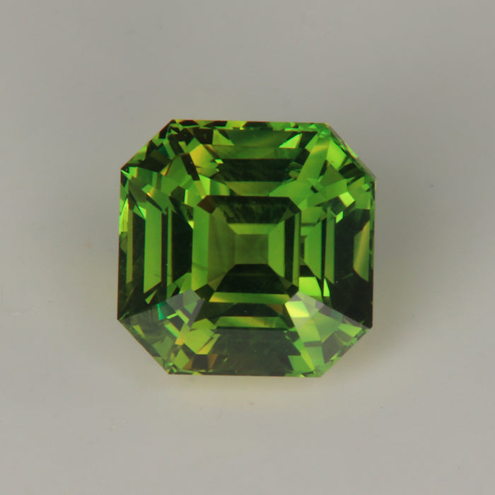 sapphire gemstone green asscher cut 