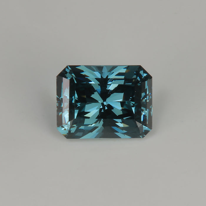 blue green beautiful spinel gemstone emerald cut barion style