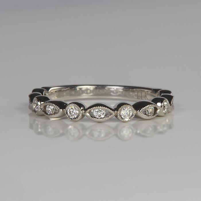 white gold diamond ring