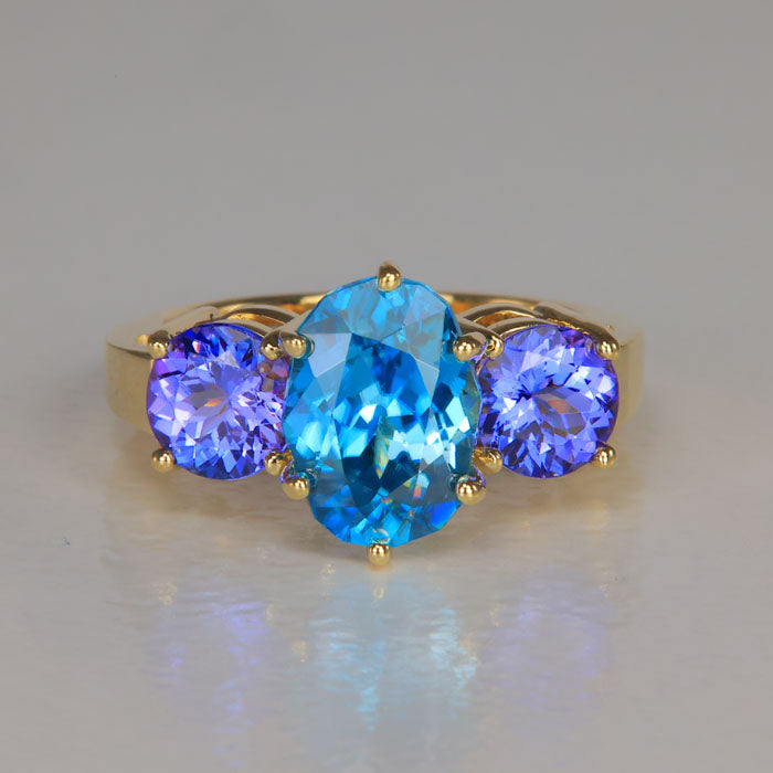 Rare Tanzanite sale and Zircon Men's Ring