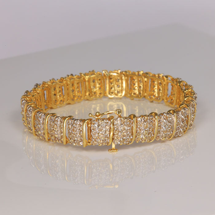 diamond and gold bracelet 