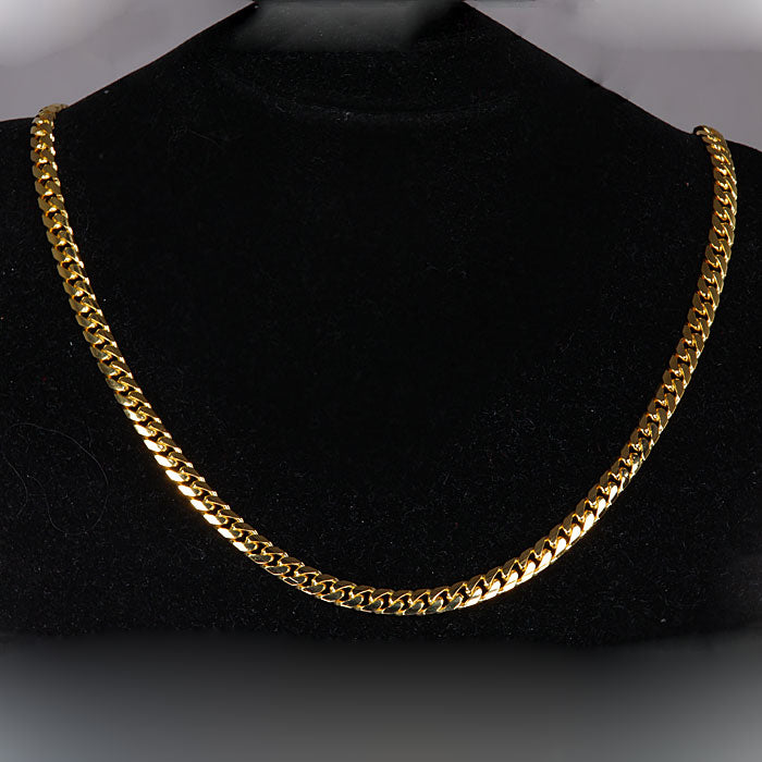 22" 14k Yellow Gold Cuban Link Chain (38 grams)