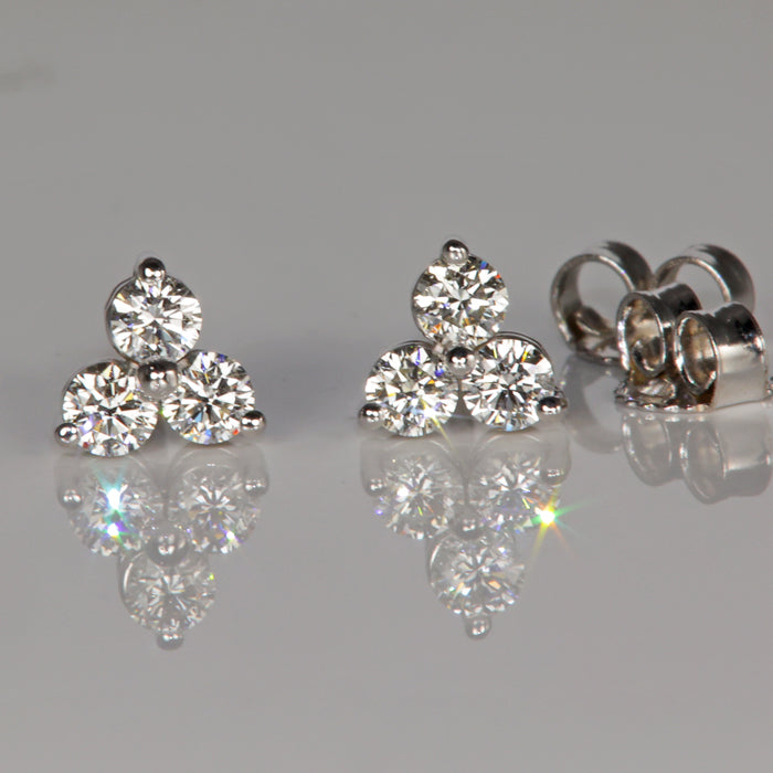 Diamond Earrings .33 Carats F-G Color VS2-Si1 Clarity