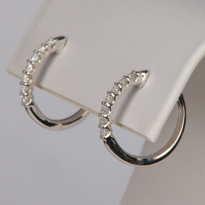 diamond hoop earrings 