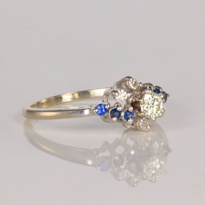 sapphire and diamond ring