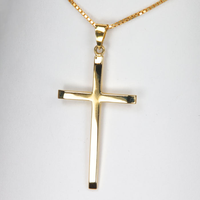 Yellow Gold Estate Cross Pendant 14k