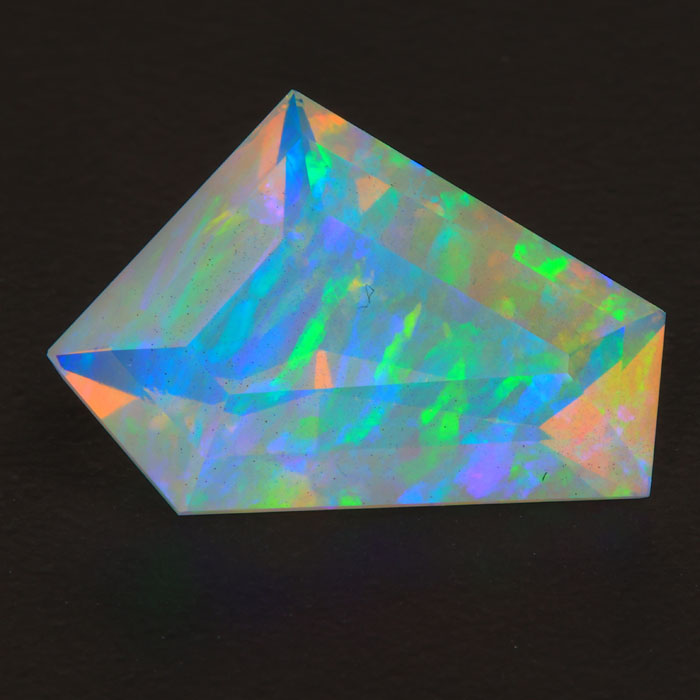 White Shield Cut Opal Gemstone 6.60 Carats - Moriartys Gem Art