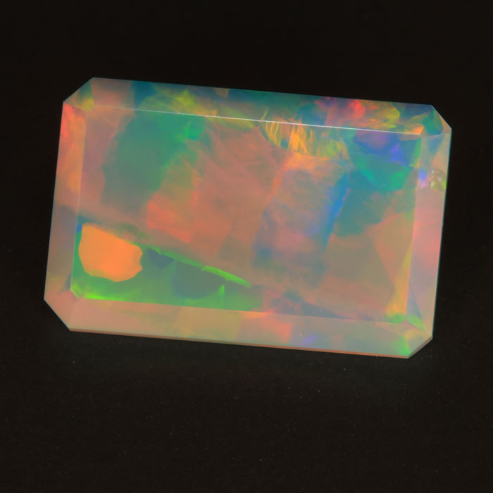 Faceted Ethiopian Opal Gemstone