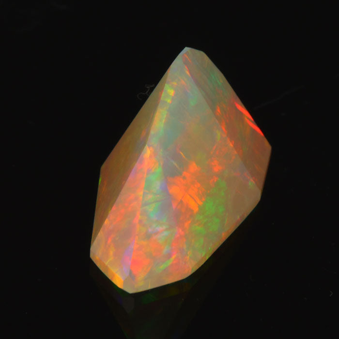 ethiopian opal gemstone faceted freeform style