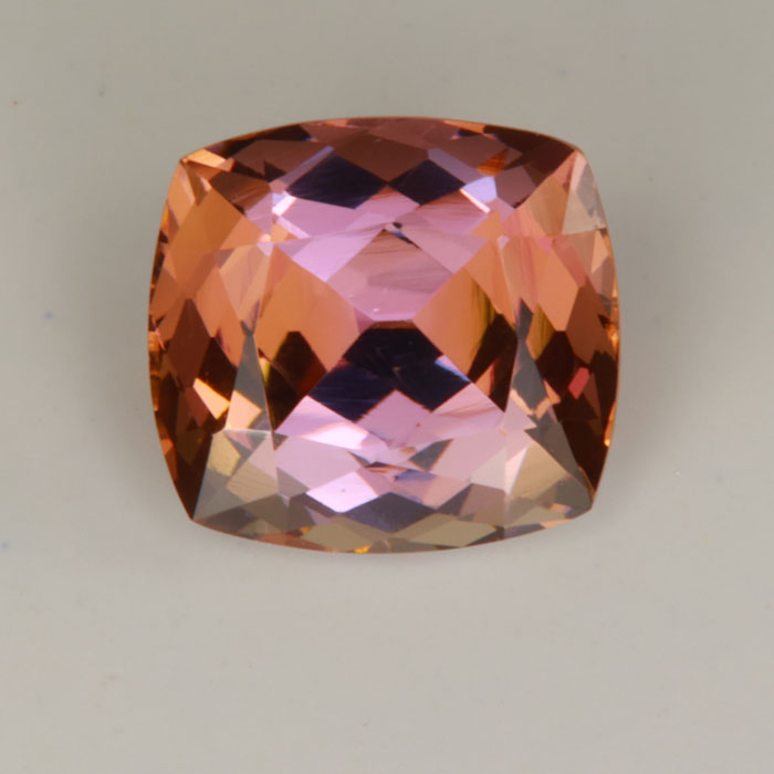 Antique Cushion Cut Fancy Tanzanite Pink Orange