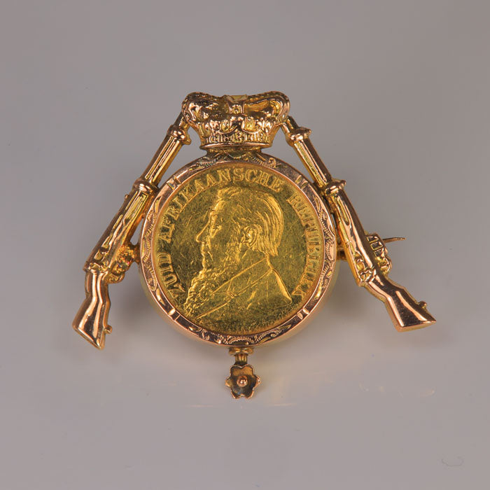 1897 rand coin pin president kruger