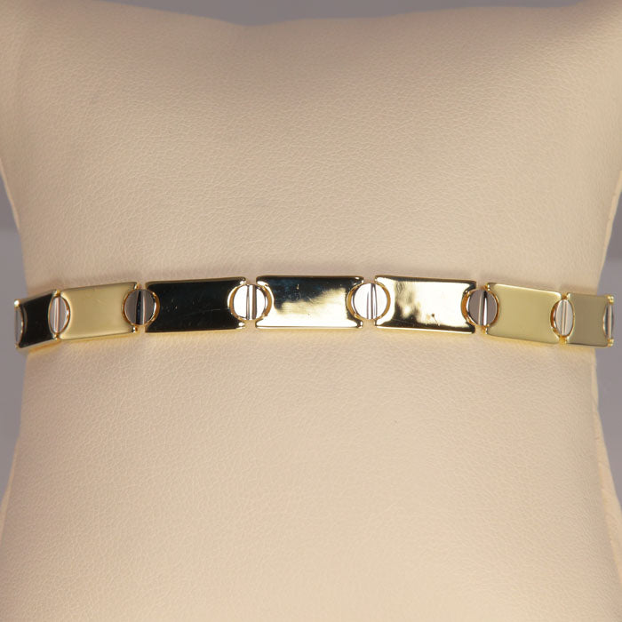 yellow gold italian bracelet