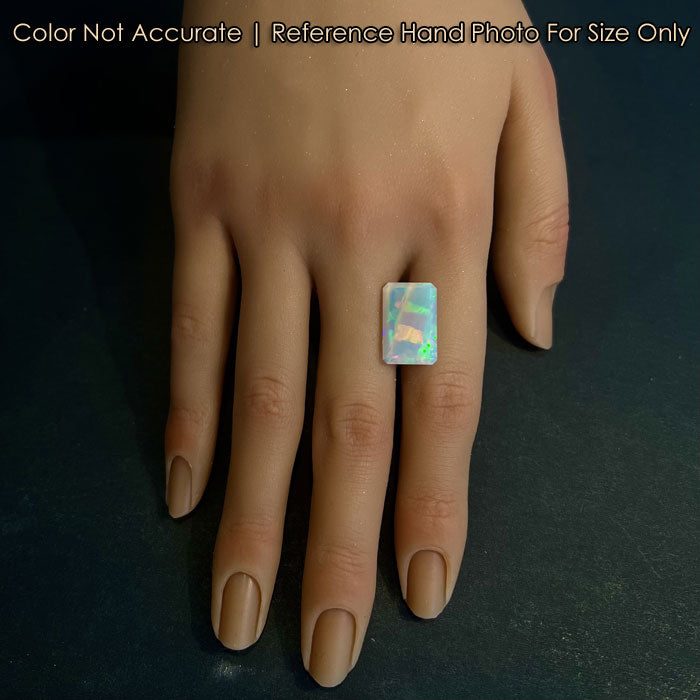 Emerald Cut Ethiopian Opal Gem