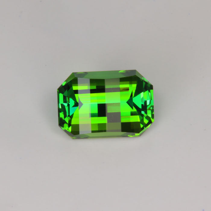 pixel cut opposed bar tourmaline blue green gemstone unique