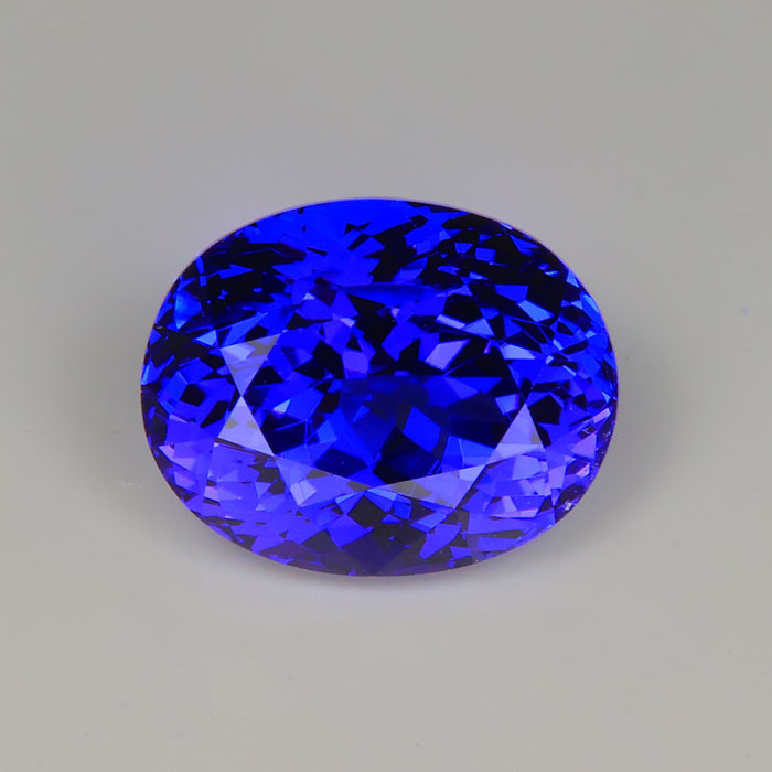 tanzanite gemstone violet blue oval cut 