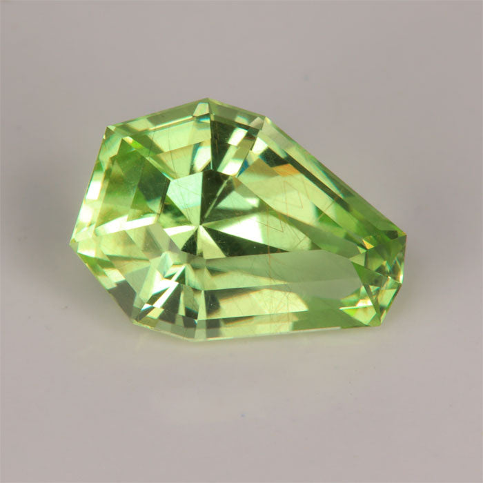 Pear Shape Peridot Gemstone Minty Green Color Pakistan