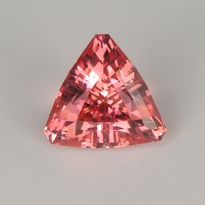 tourmaline gemstone pink color trilliant cut