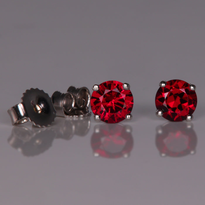 garnet gemstone earrings pyrope 