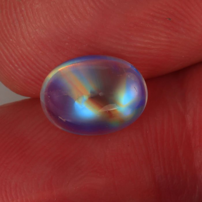 cabochon cut oval moonstone