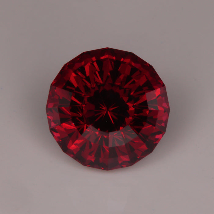 violet red garnet gemstone beautiful round portuguese cut 