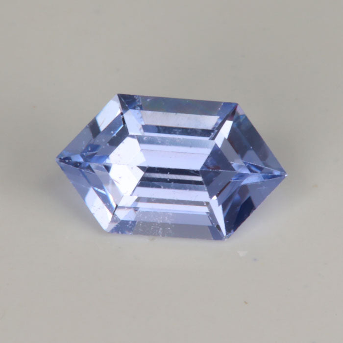 Hexagon Light Blue Purple Sapphire Gemstone from Madagascar