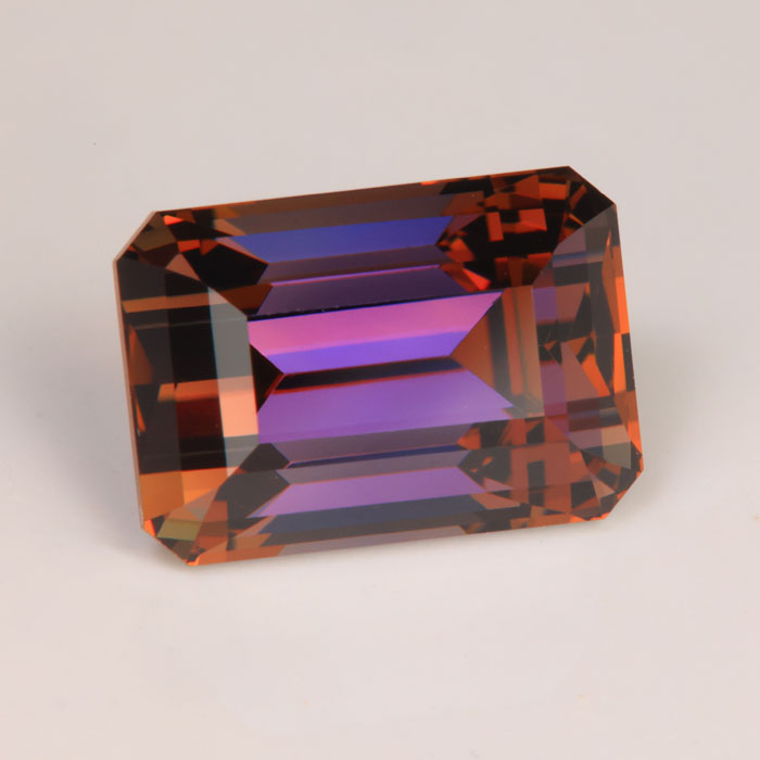 natural color tanzanite unheated gemstone emerald cut