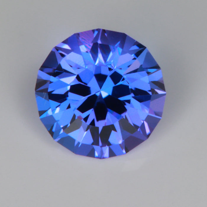 round brilliant cut rare tanzanite gemstone