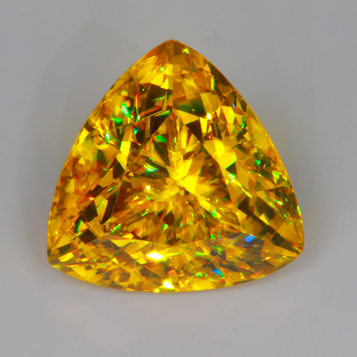 sphene gemstone trilliant cut 