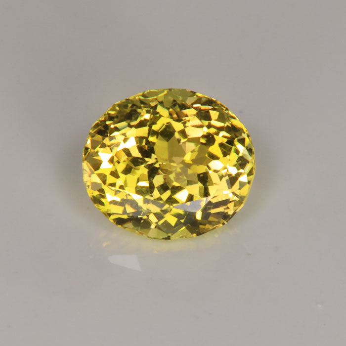 Oval Fancy Yellow Tanzanite