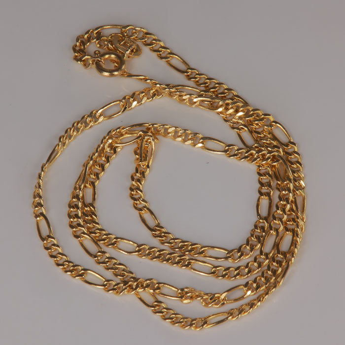 14K Yellow Gold Figaro Link Chain 18