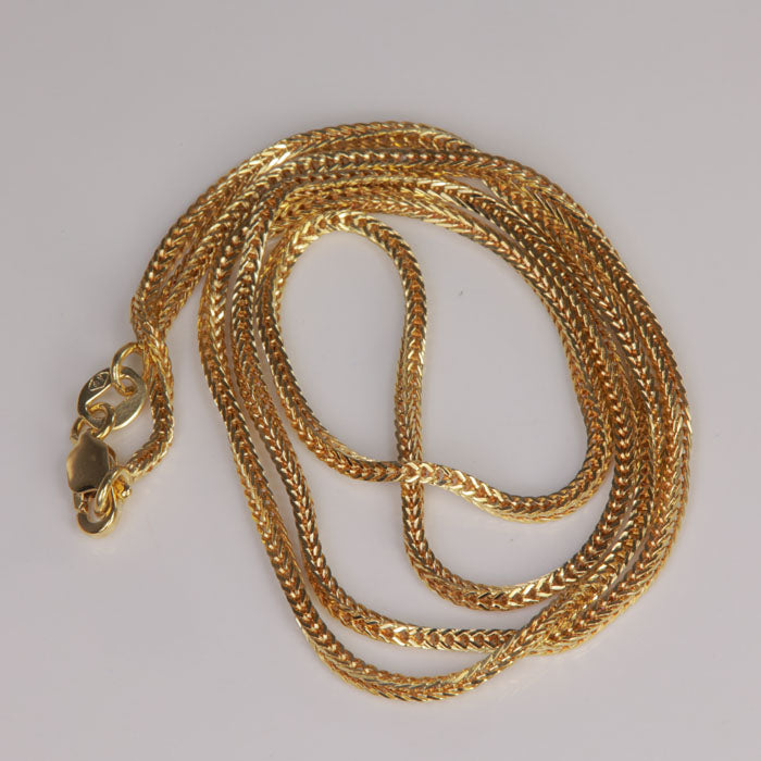 foxtail yellow gold chain