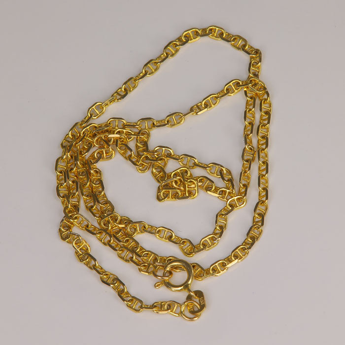 anchor link chain yellow gold