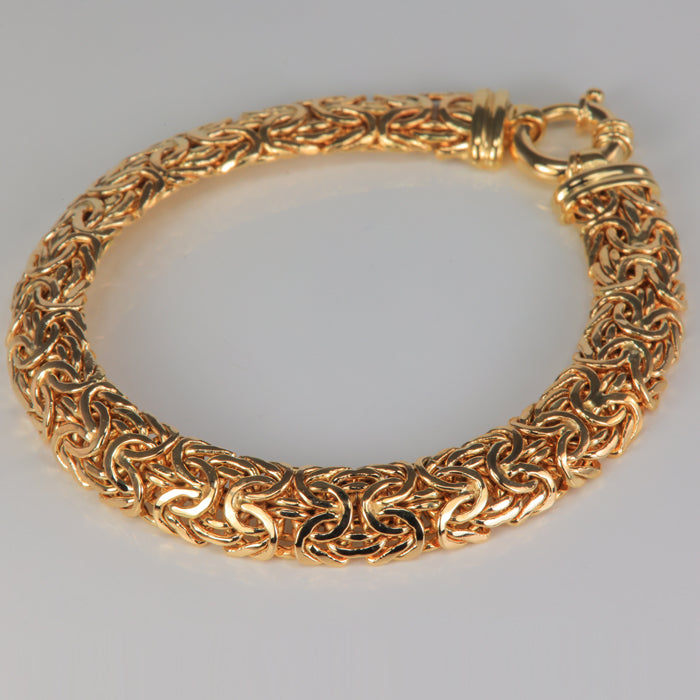 estate bracelet yellow gold byzantine link