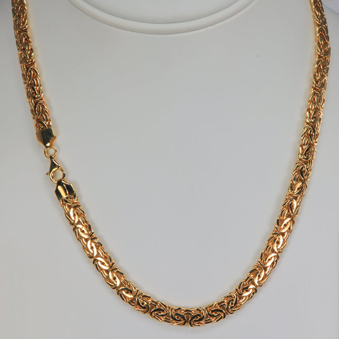 estate chain byzantine link yellow gold